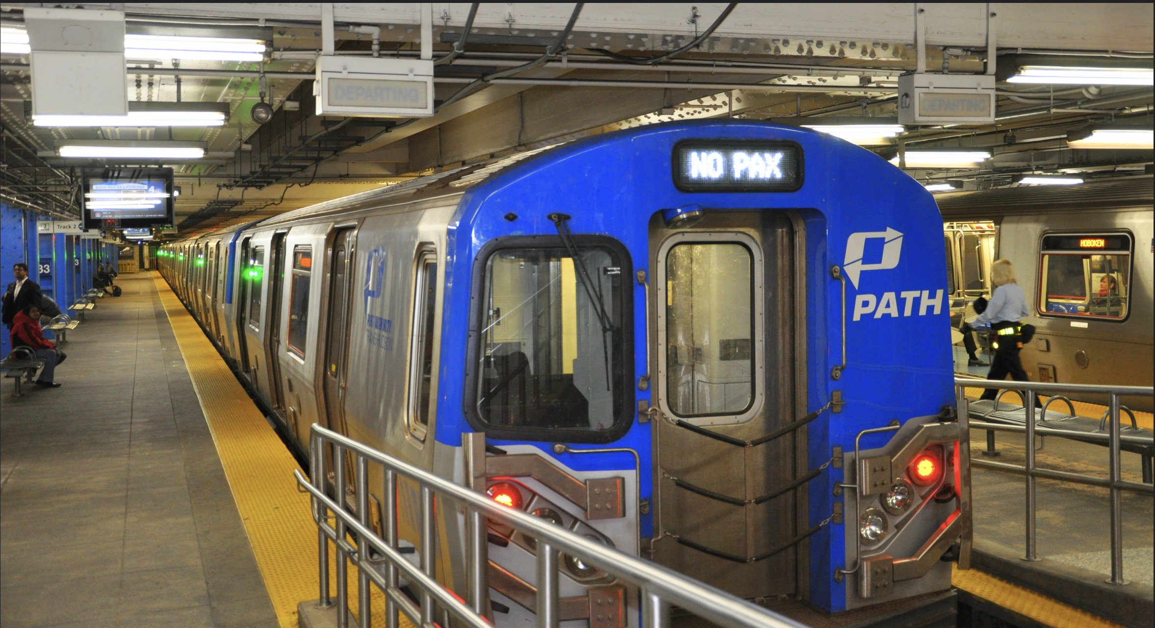 The PATH train between New York City and New Jersey.