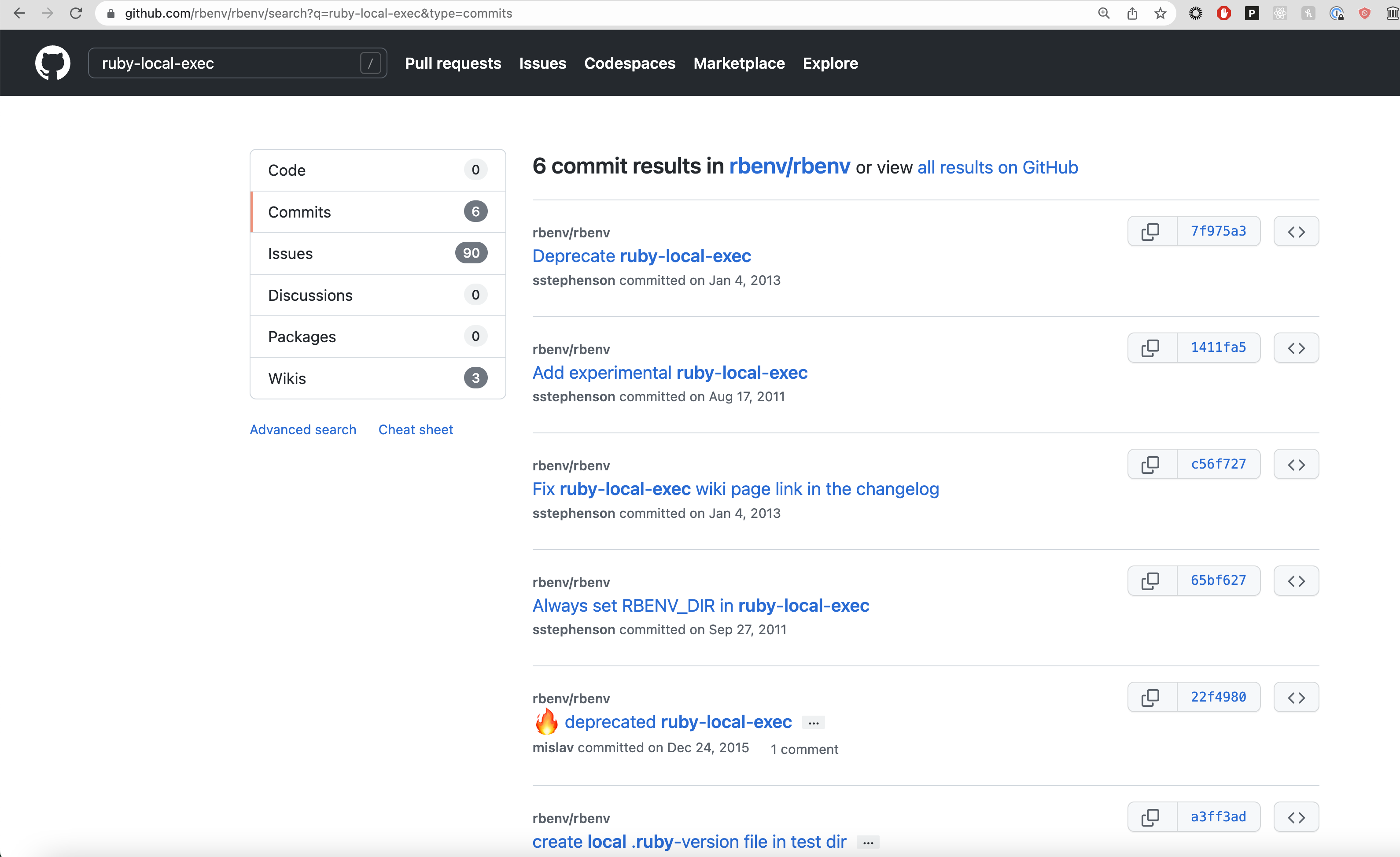 Github Search results for the string 'ruby-local-exec'.